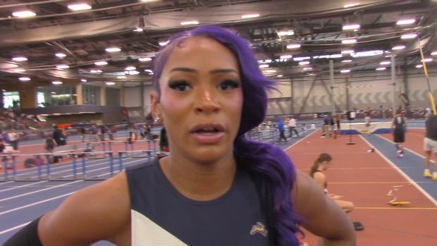 Rebekah Garrett leads 60HH field into finals