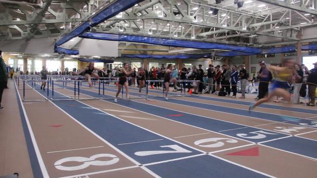 Girls 55 Hurdles Prelims Heat 4