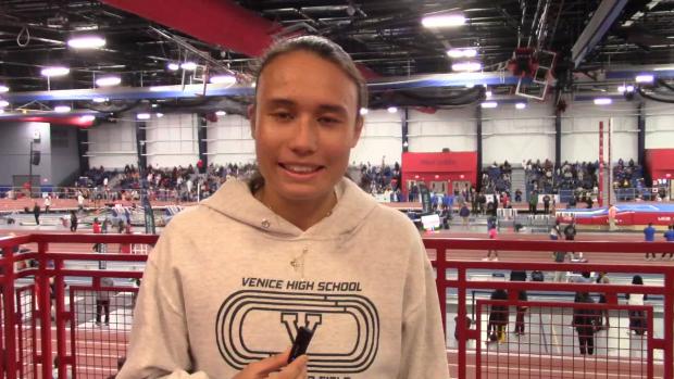 Atarah Robinson after FL #1 M4:56.65 Mile