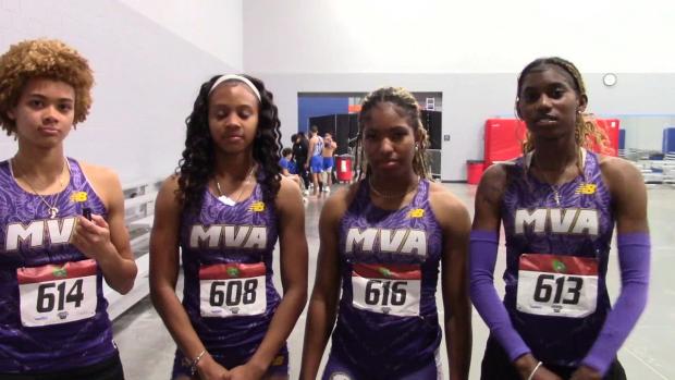Montverde Girls after US #1 1:36.30 4x200 Relay