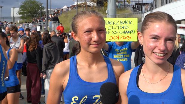 El Toro's Gwen Williams and Lily Schorder After D3 Team Win
