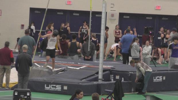 Senior Girls 55 Hurdles Finals Section 1