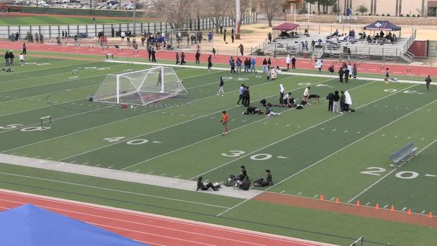 Varsity Girls 300 Hurdles Finals Section 1