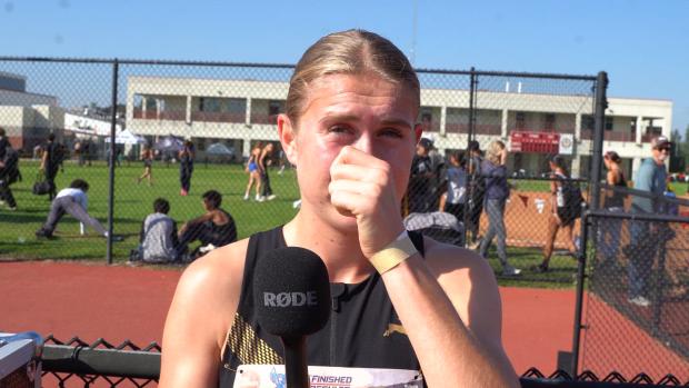 Aelo Curtis After Breaking 1500m Meet Record