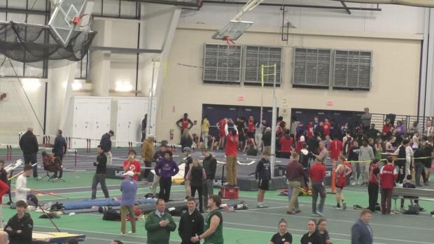 Senior Girls 55 Hurdles Finals Section 1