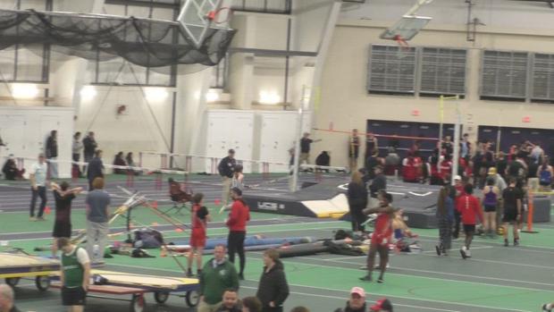 Senior Boys 55 Hurdles Prelims Heat 1