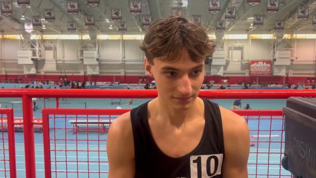 Miles Nutt runs first ever indoor meet clocking 4:13 