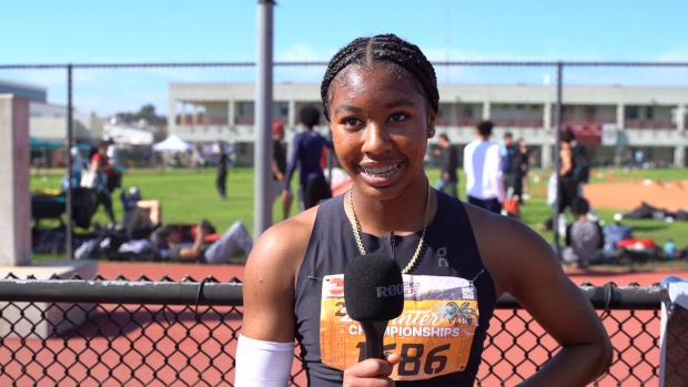 Maliyah Collins Reacts to Winning 60m as a Sophomore