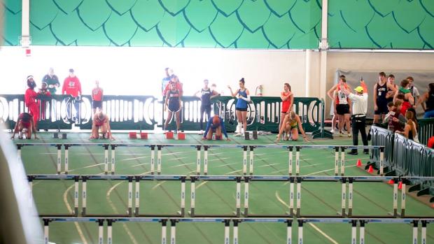 Girls 60 Hurdles Prelims Heat 2