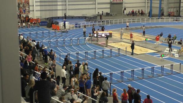 Division 1 Boys 55 Hurdles Prelims Heat 1