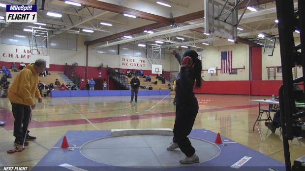 Group 3 Girls Shot Put Competition - NJSIAA Sectionals
