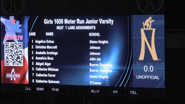 JV Girls 1600 Finals Section 1