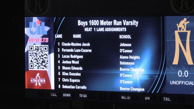 Boys 1600 Finals Section 1