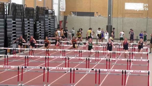 Division B Girls 55 Hurdles Finals Section 1