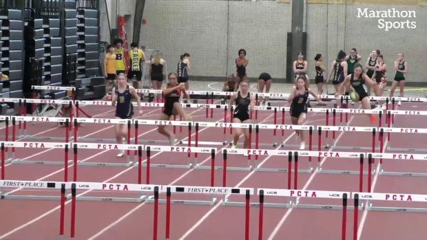 Division B Girls 55 Hurdles Prelims Heat 2