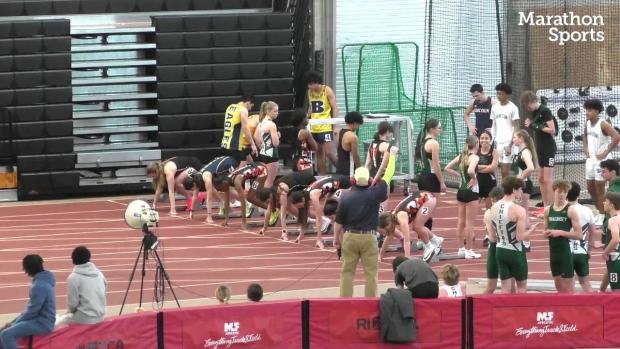 Division B Girls 55 Hurdles Prelims Heat 3