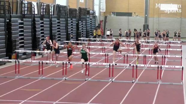 Division B Girls 55 Hurdles Prelims Heat 1