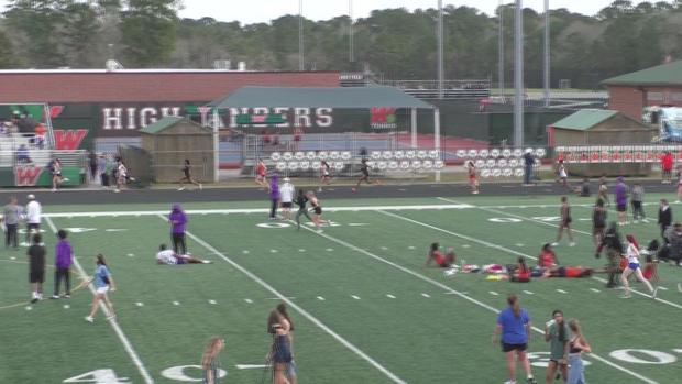 Girls 300 Hurdles Finals Section 2