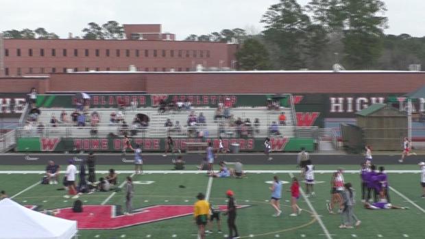 Girls 300 Hurdles Finals Section 1
