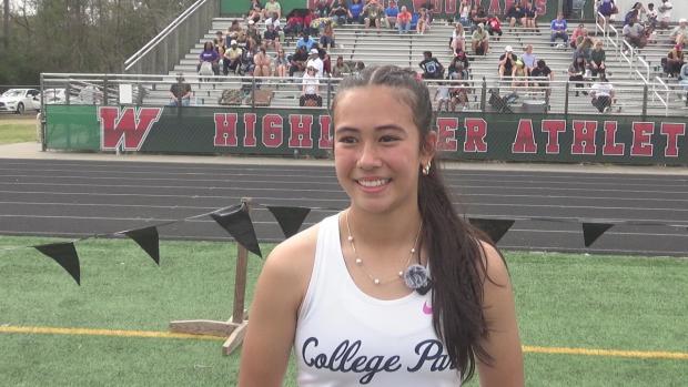 Nina Dumlao Takes Victory In 300m Hurdles
