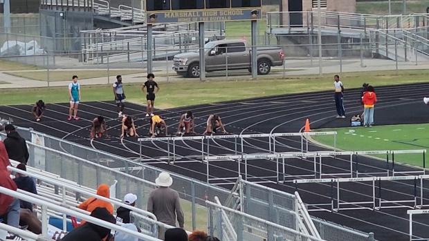 Girls 100 Hurdles Finals Section 1