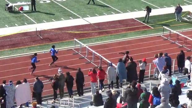 Girls 100 Hurdles Heat 2