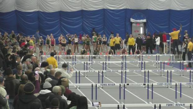 Group 3 Girls 55 Hurdles Prelims Heat 1 - NJSIAA Sectionals
