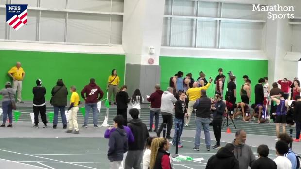 Division 1 Boys 55 Hurdles Prelims Heat 1