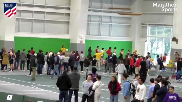 Division 1 Girls 55 Hurdles Prelims Heat 2