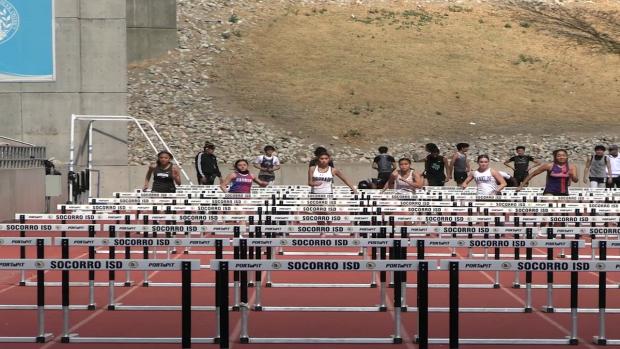 Varsity Girls 100 Hurdles Finals Section 1