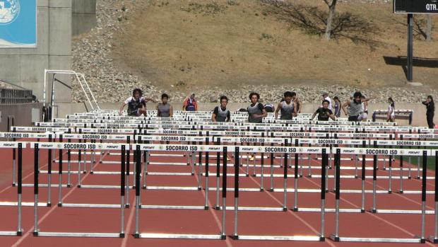 Open Boys 110 Hurdles Finals Section 1