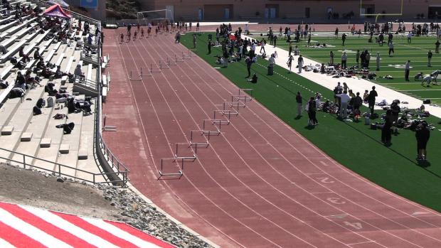 Open Girls 300 Hurdles Finals Section 1