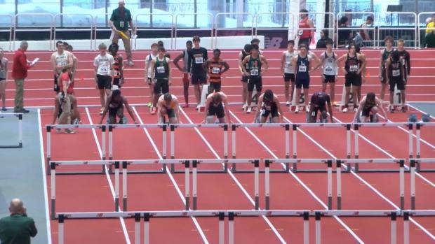 Division 2 Boys 55 Hurdles Prelims Heat 1