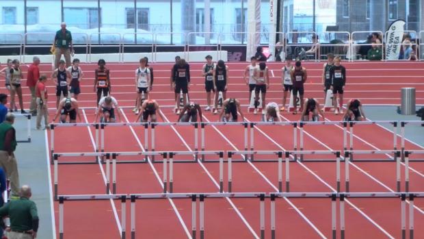 Division 2 Boys 55 Hurdles Prelims Heat 2