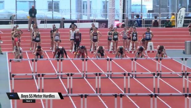 Division 2 Boys 55 Hurdles Prelims Heat 4