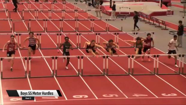 Division 3 Boys 55 Hurdles Prelims Heat 3