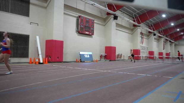 Girls 60 Hurdles Prelims Heat 3