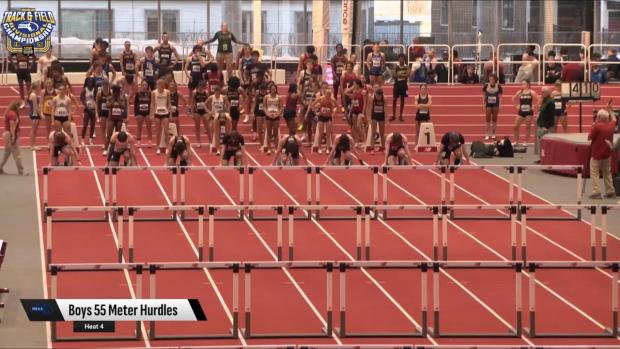 Division 4 Boys 55 Hurdles Prelims Heat 4
