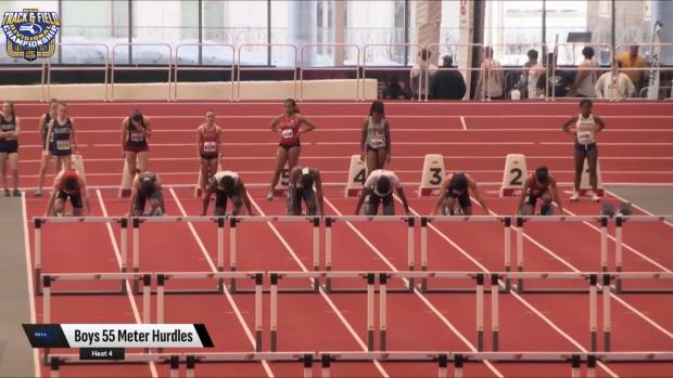 Division 1 Boys 55 Hurdles Prelims Heat 4