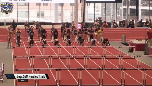 Division 5 Boys 55 Hurdles Prelims Heat 3