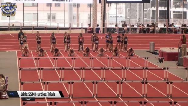 Division 5 Girls 55 Hurdles Prelims Heat 1