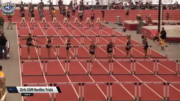 Division 5 Girls 55 Hurdles Prelims Heat 4