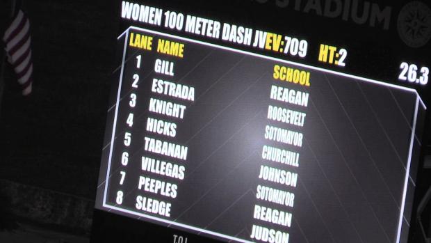 JV Girls 100 Finals Section 2