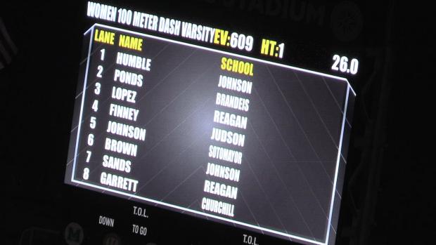 Girls 100 Finals Section 1