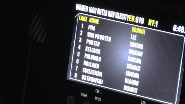 Girls 1600 Finals Section 1