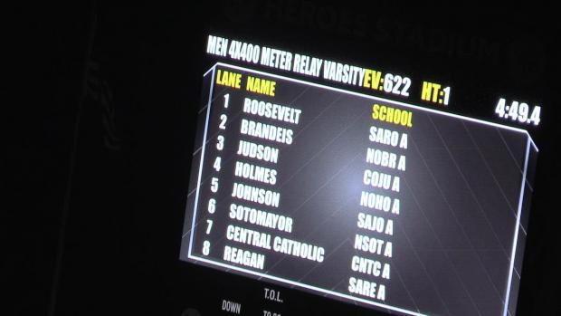 B 4x400 F01 -- Johnson Boys Run 3:15.67