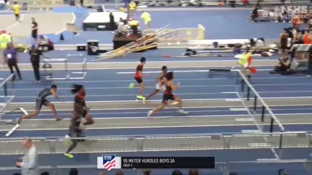 3A Boys 55 Hurdles Prelims Heat 1