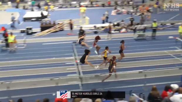 2A Girls 55 Hurdles Prelims Heat 1