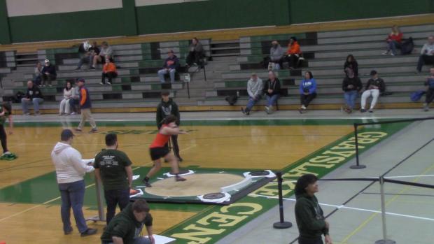 Freshman Alex Busse throw