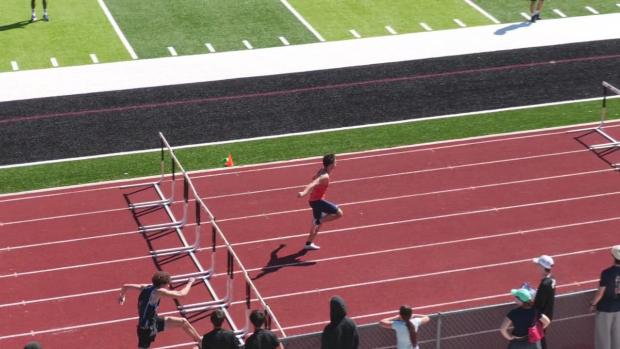 Boys 110 Hurdles Heat 1